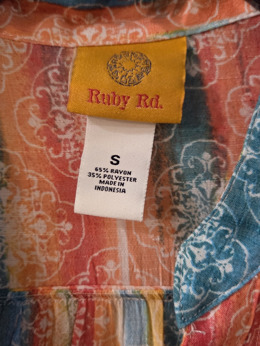 Ruby Rd. Multicolor Striped Pintuck Blouse - Picture 2 of 3